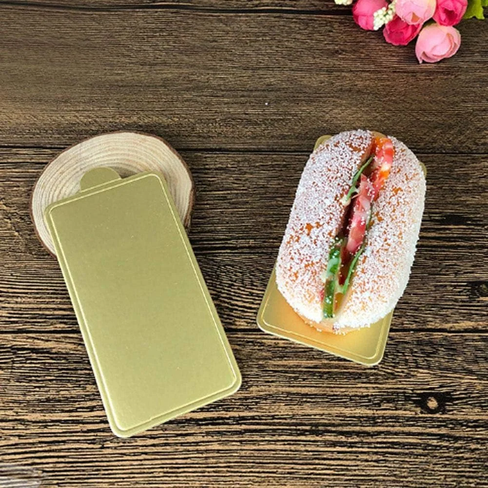 TOPINCN 100 PCS Quarter Sheet Cake Board Rectangle Mousse
