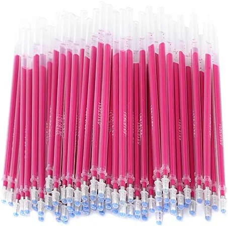 TOPINCN 100Pcs Fabric Marker Pen Refill, Heat Erasable