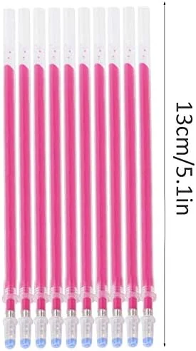 TOPINCN 100Pcs Fabric Marker Pen Refill, Heat Erasable