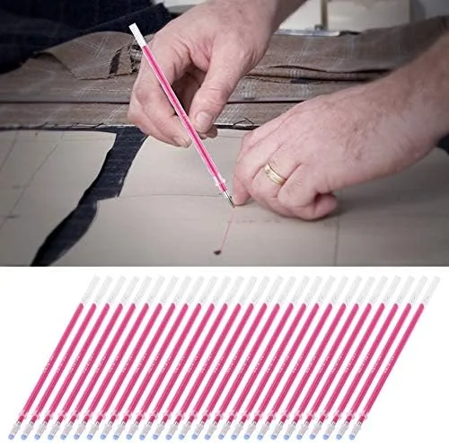 TOPINCN 100Pcs Fabric Marker Pen Refill, Heat Erasable