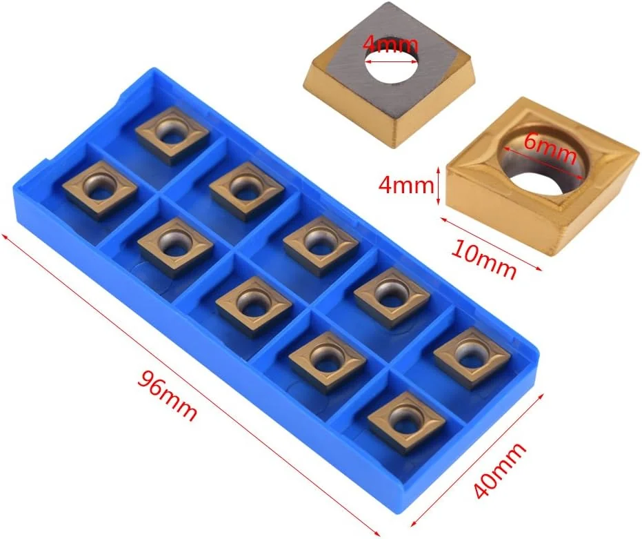 TOPINCN 10pcs CNC Carbide Tips Inserts Blade Cutter