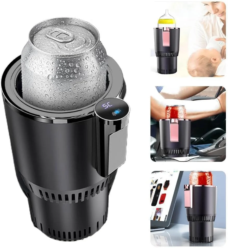 TOPINCN 2-in-1 Car Cup Warmer Cooler, Smart Car Cup