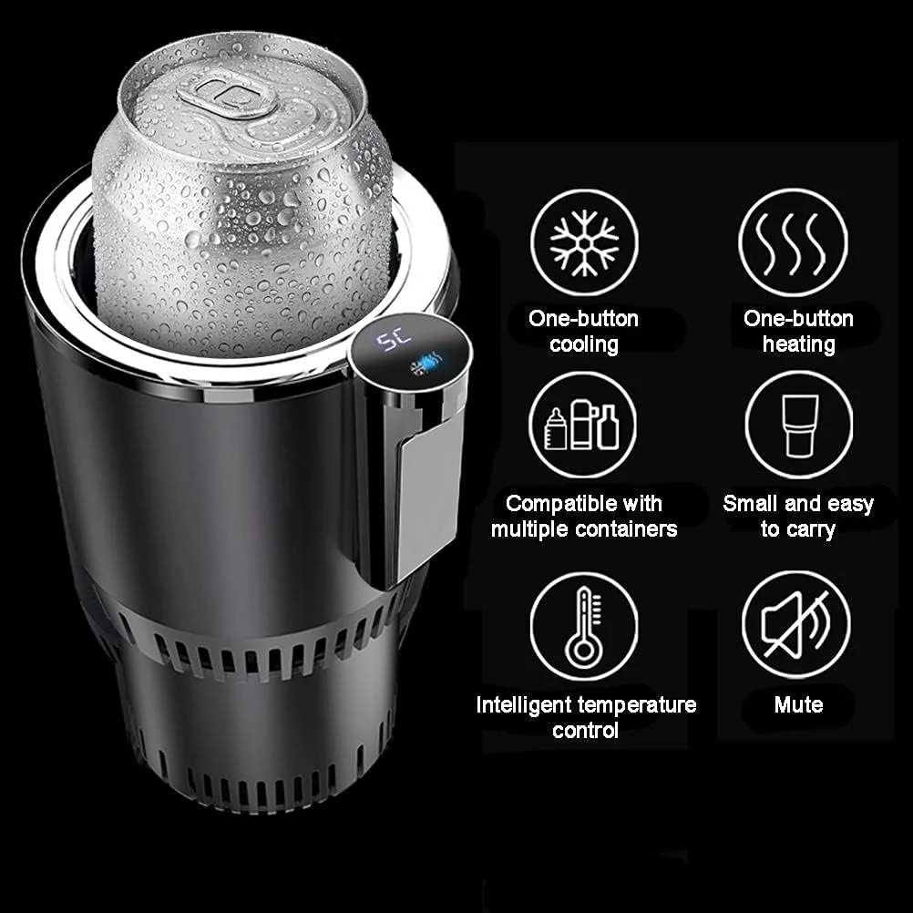 TOPINCN 2-in-1 Car Cup Warmer Cooler, Smart Car Cup
