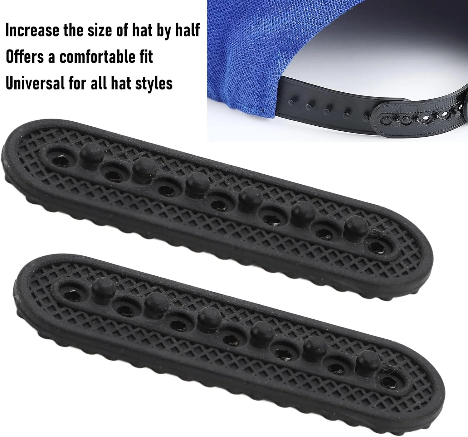 TOPINCN 2 Pairs Snapback Strap Repair Fasteners Buckle