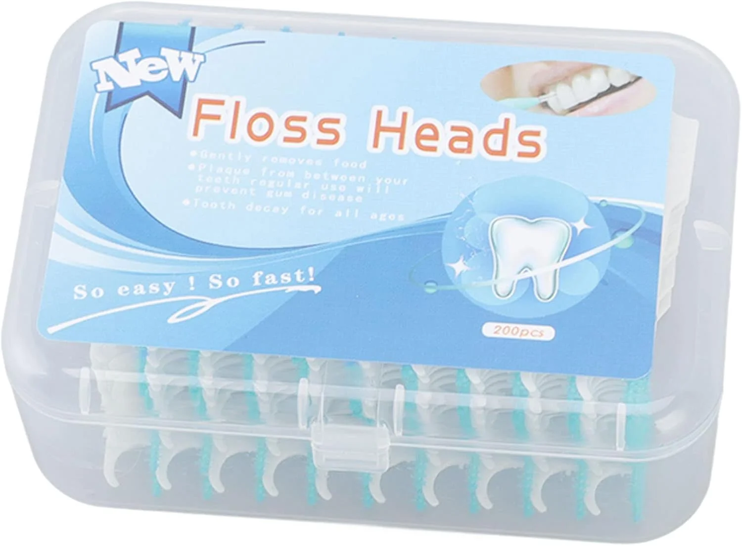 TOPINCN 200Pcs Interdental Brush, Toothpick Flossing Tooth Tool