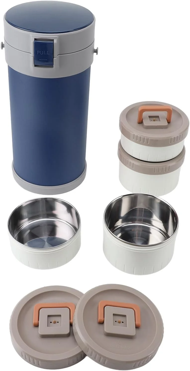 TOPINCN 2.9L Stackable Insulated Box 304 Stainless Steel