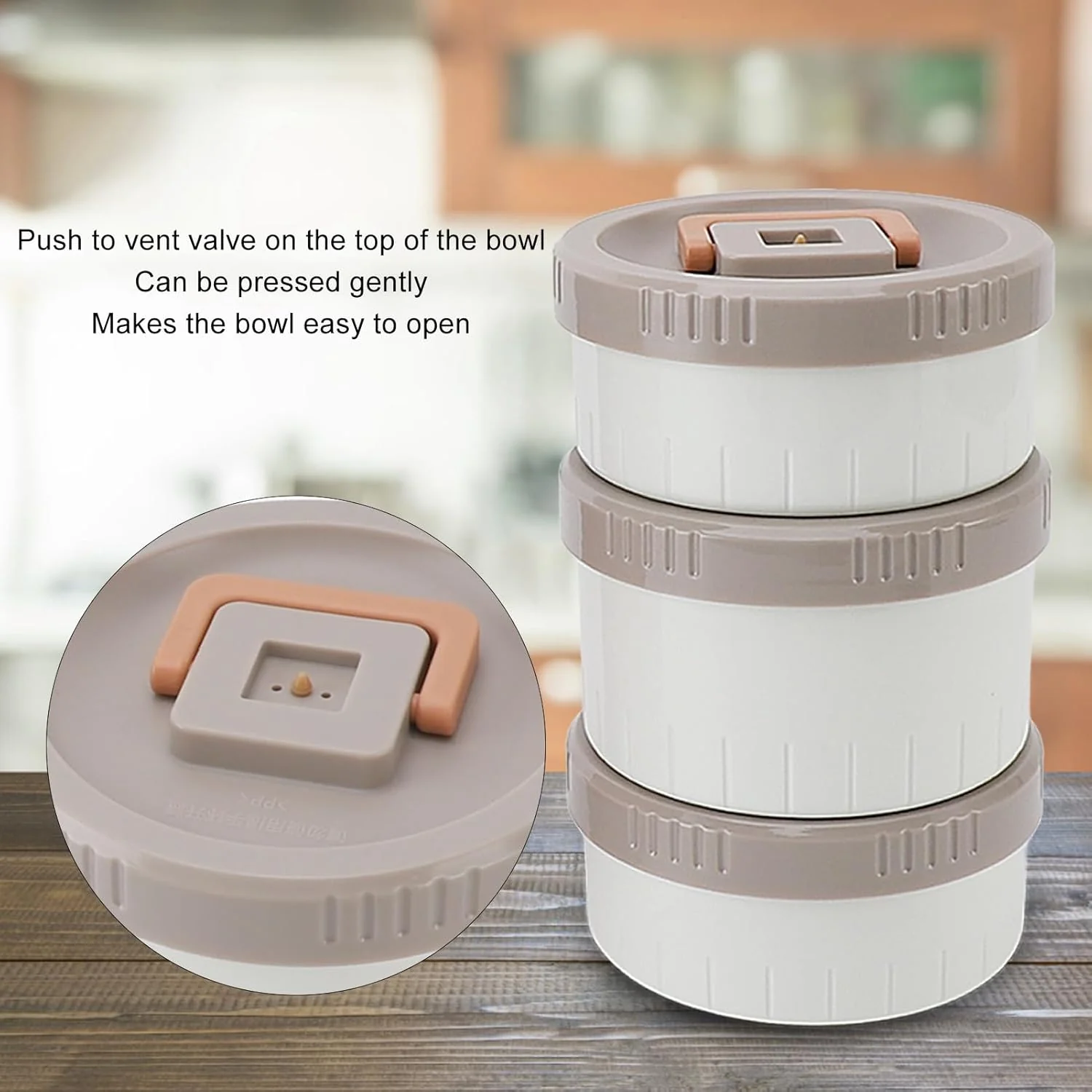 TOPINCN 2L Container For Hot Food, 304 Stainless