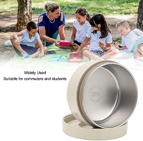 TOPINCN 440ml Food Warm Lunch Container, Stainless Steel