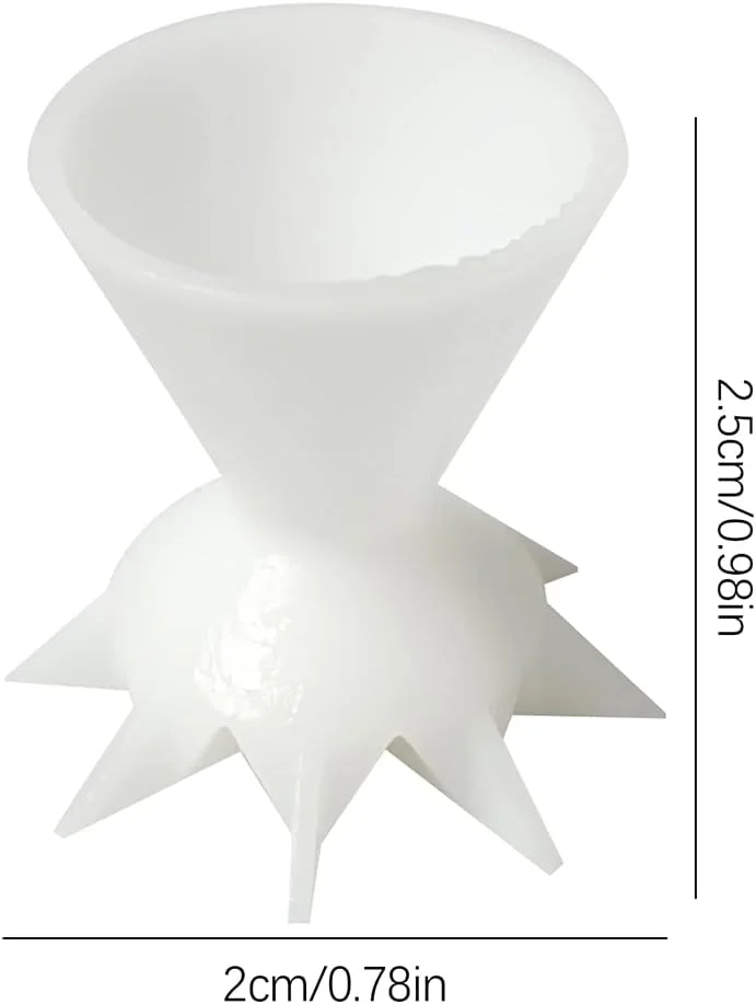 TOPINCN 7 Funnel Split Cup for Acrylic Paint, Flower