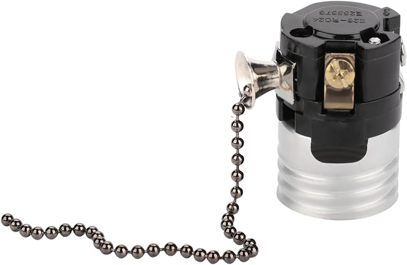 TOPINCN Antique Pull Chain Lamp Socket E 27