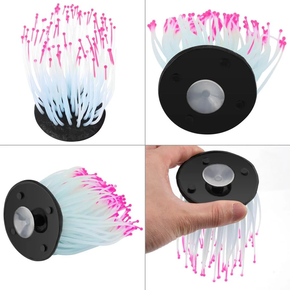 TOPINCN Aquarium Artificial Fluorescent Coral, Fish Night Light