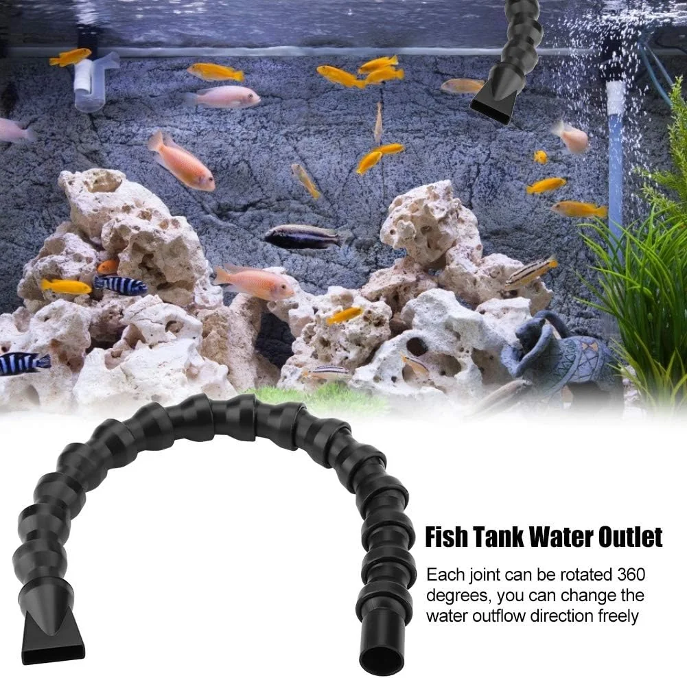 TOPINCN Aquarium Long Water Outlet Nozzle, Flexible 360