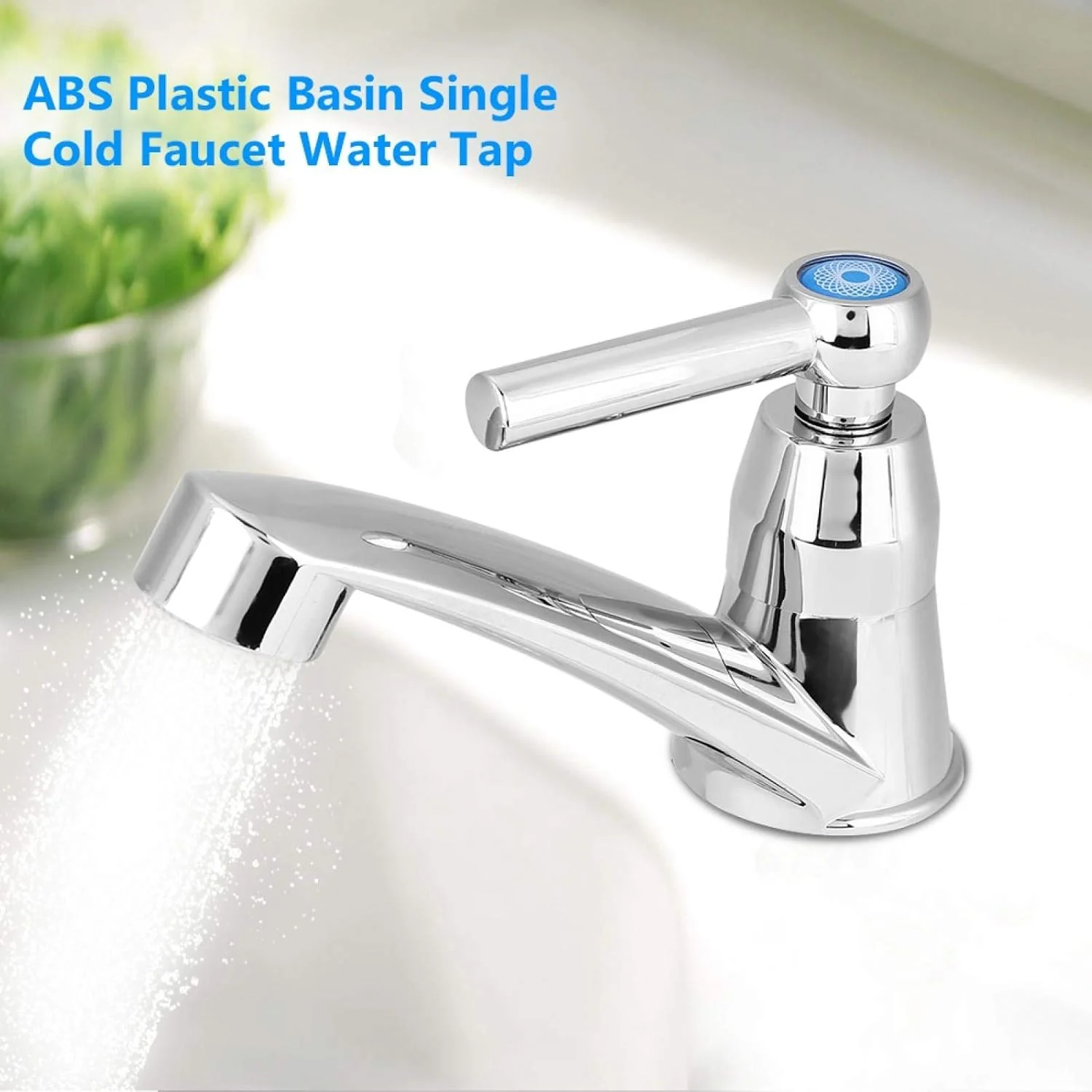 TOPINCN Basin Single Cold Faucet ABS Plastic Water Tap
