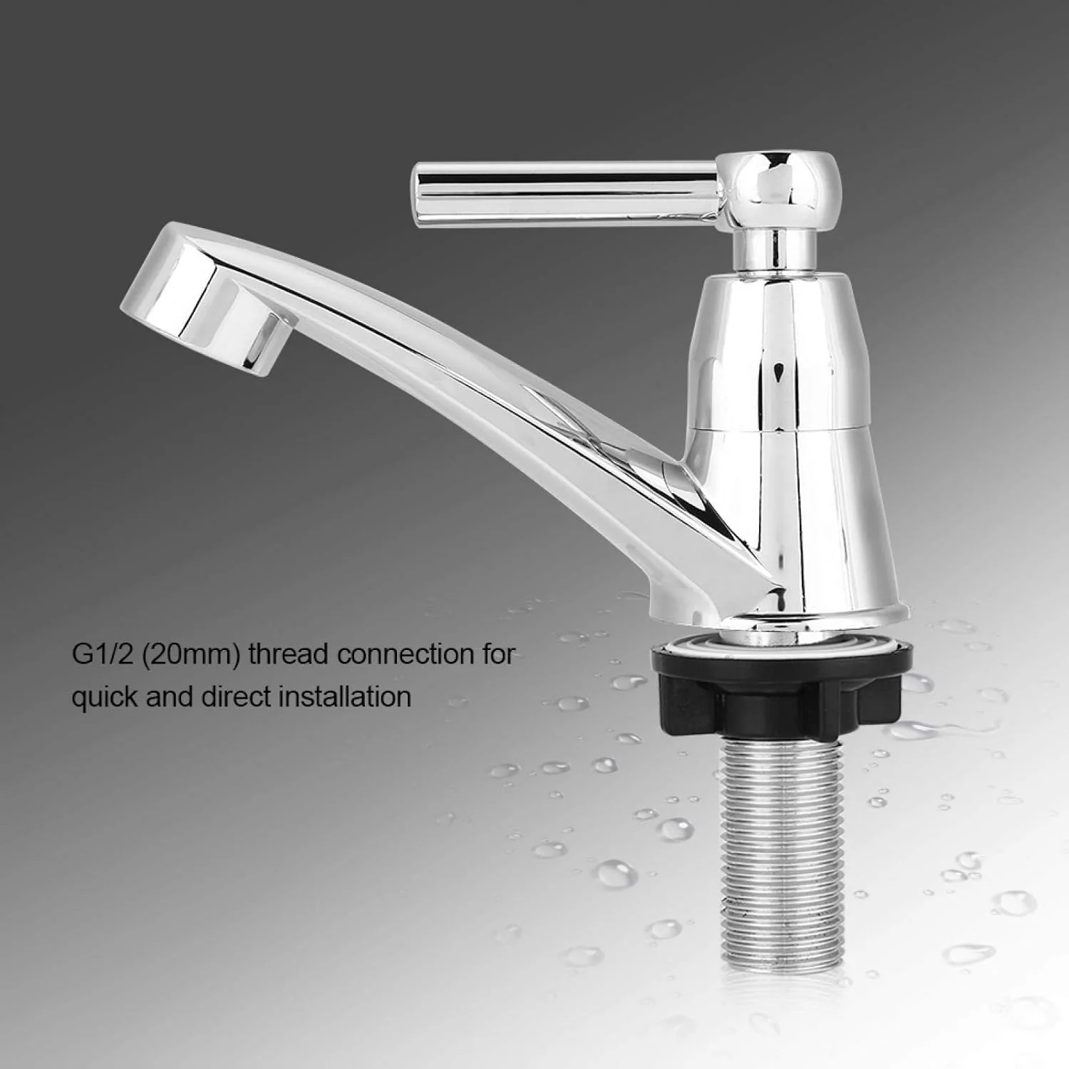 TOPINCN Basin Single Cold Faucet ABS Plastic Water Tap