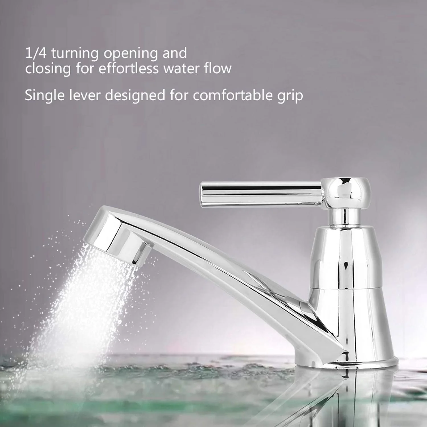 TOPINCN Basin Single Cold Faucet ABS Plastic Water Tap