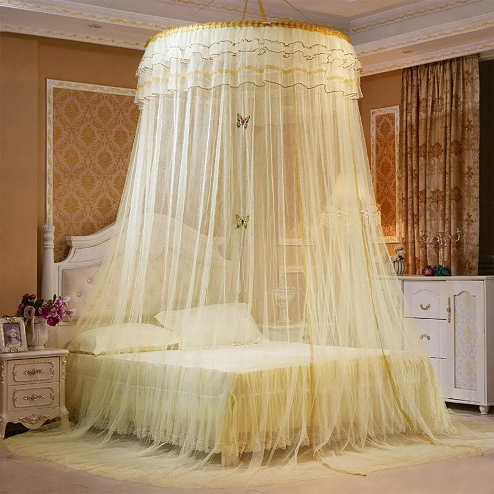 TOPINCN Bed Canopy, Canopy Bedding, 360 Degree Dome