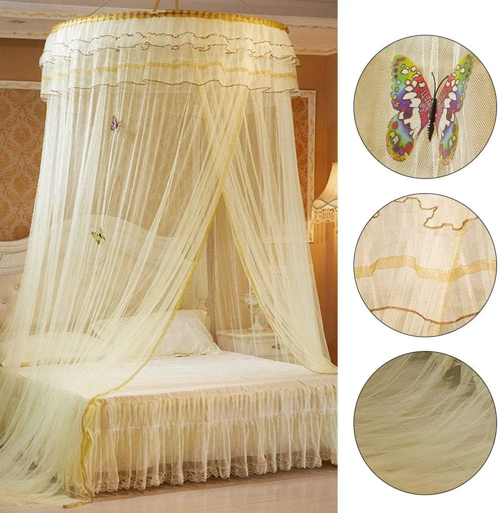 TOPINCN Bed Canopy, Canopy Bedding, 360 Degree Dome