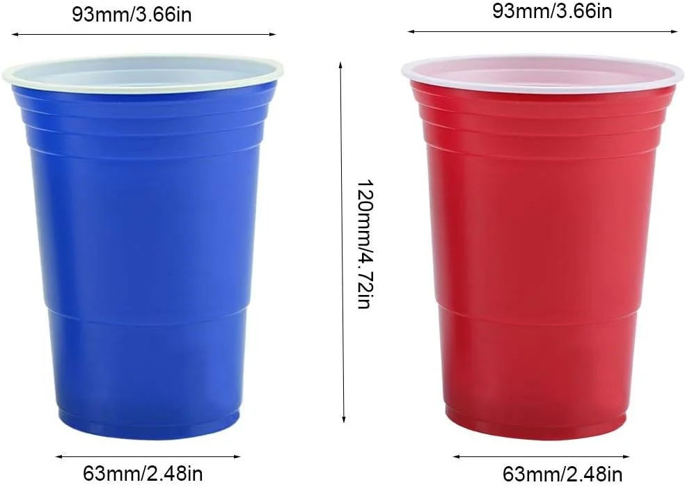 TOPINCN Beer Pong Drinking Game Set 22PCS Plastic