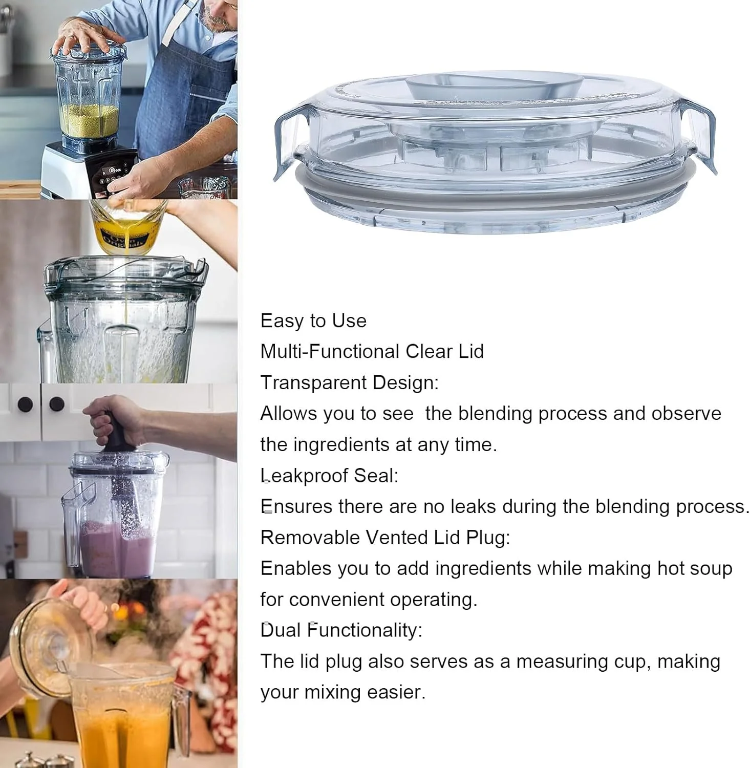 TOPINCN Blender Upper Lid Replacement, A3500 A3300 A2500