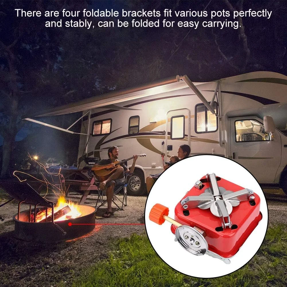 TOPINCN Camping Stove TOPINCN Portable Mini Outdoor Folding Metal