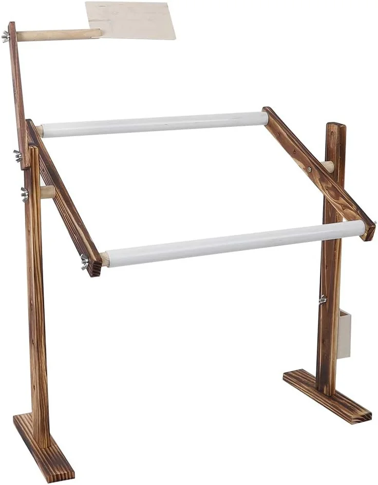TOPINCN Cross Stitch Frame with Floor Stand, Adjustable