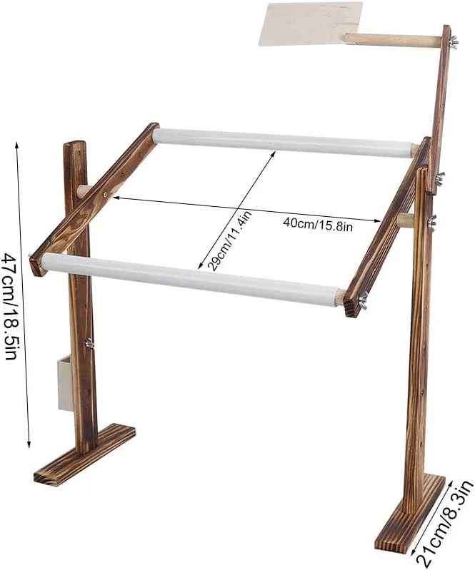 TOPINCN Cross Stitch Frame with Floor Stand, Adjustable