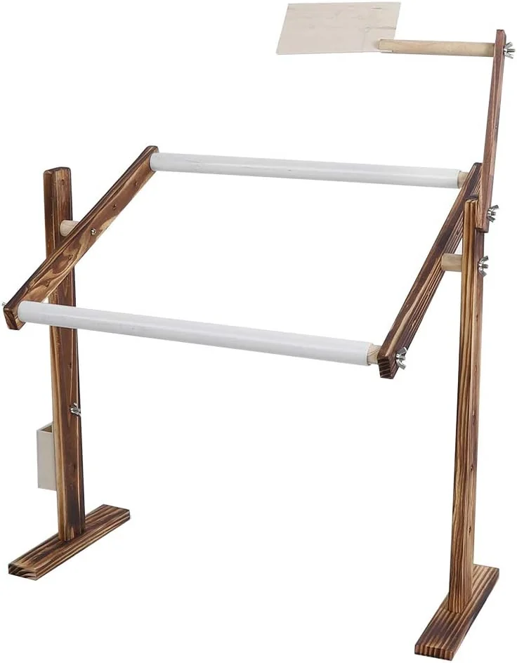 TOPINCN Cross Stitch Frame with Floor Stand, Adjustable
