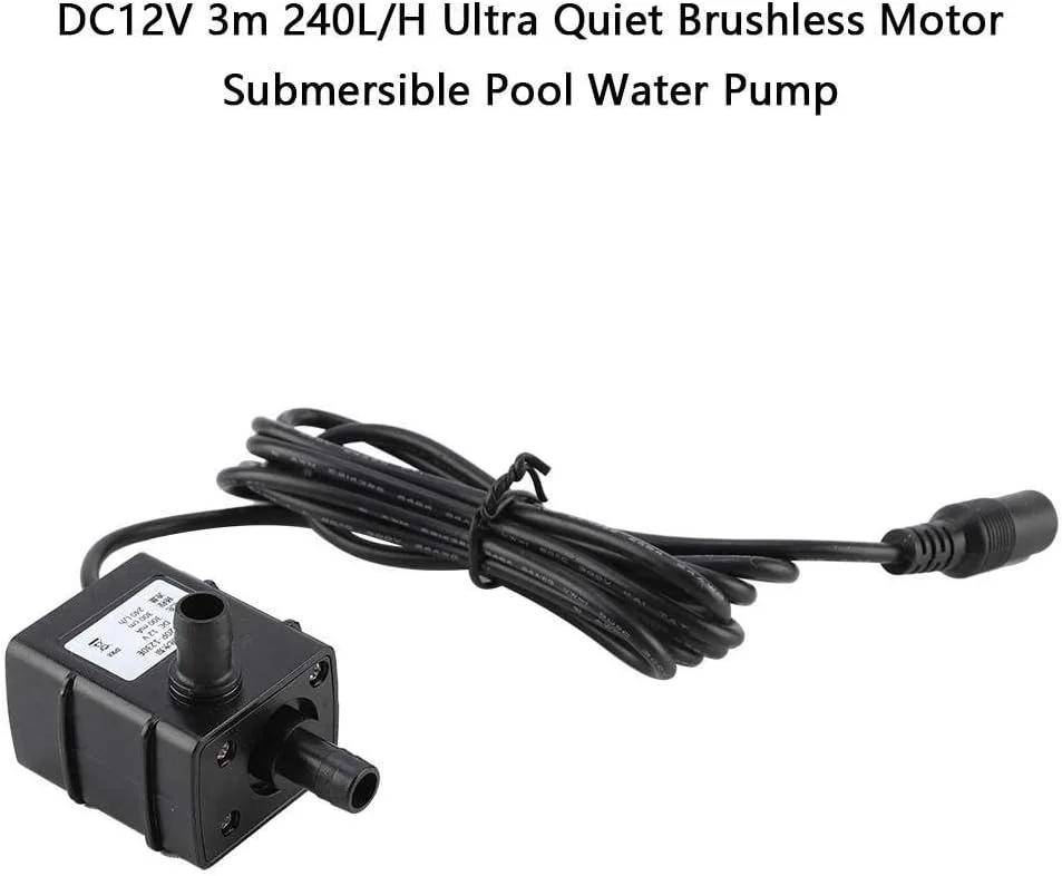 TOPINCN DC12V 240L/H Ultra Quiet Solar Pump Fountain Micro