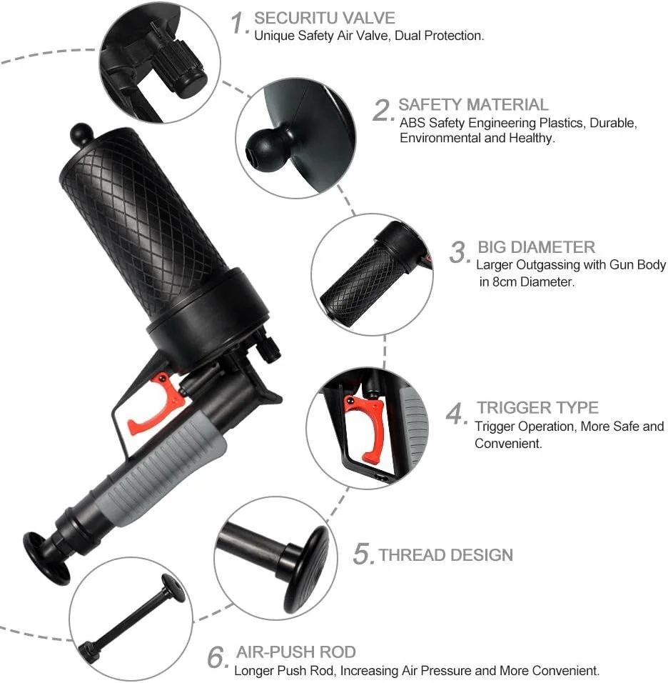 TOPINCN Drain Air Power High Pressure Drain Opener