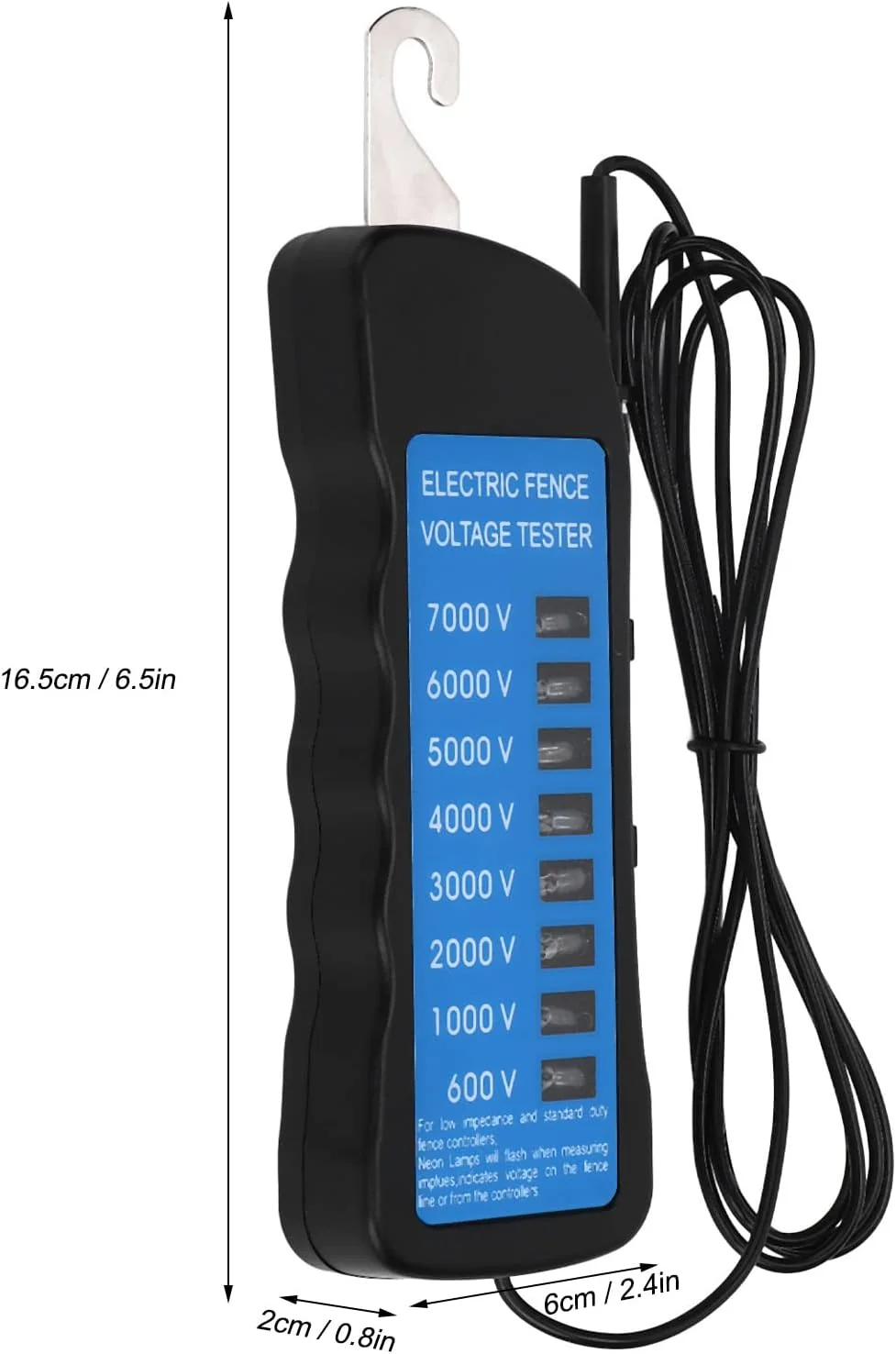 TOPINCN Electrical Fence Voltage Tester Electric Fence Fault Finder