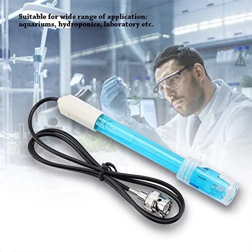 TOPINCN Electrode, BNC Connector Aquarium Hydroponic Electrode Monitor