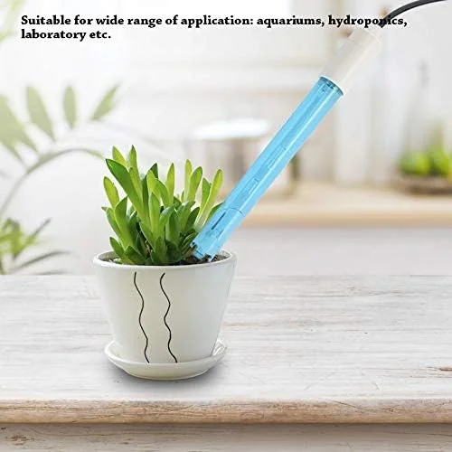 TOPINCN Electrode, BNC Connector Aquarium Hydroponic Electrode Monitor