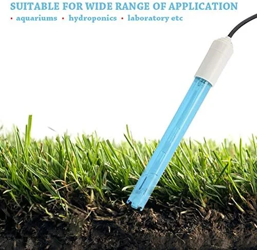 TOPINCN Electrode, BNC Connector Aquarium Hydroponic Electrode Monitor