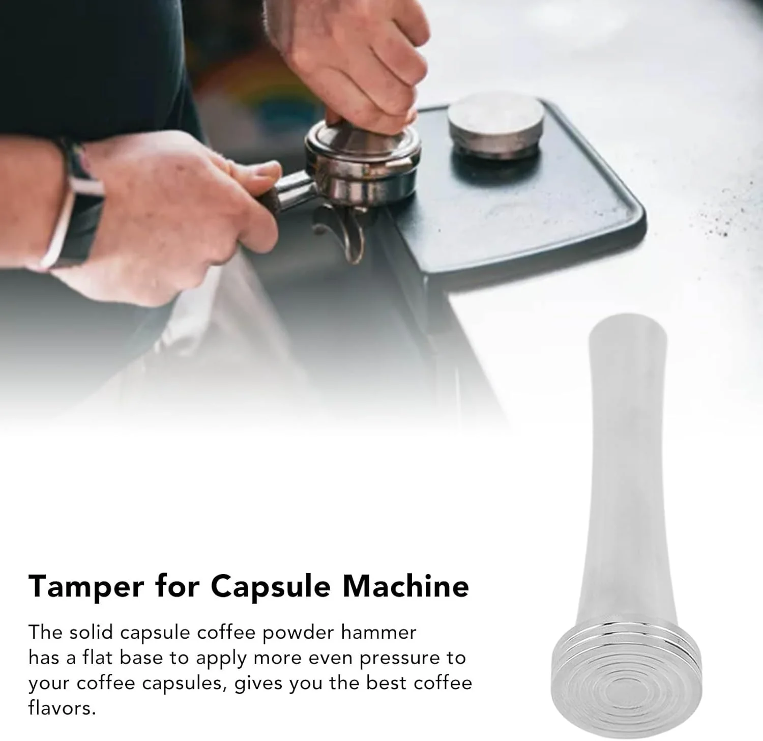 TOPINCN Espresso Tamper,Coffee Tamper,Espresso Machine,Tamper for Espresso Machine,51mm espresso