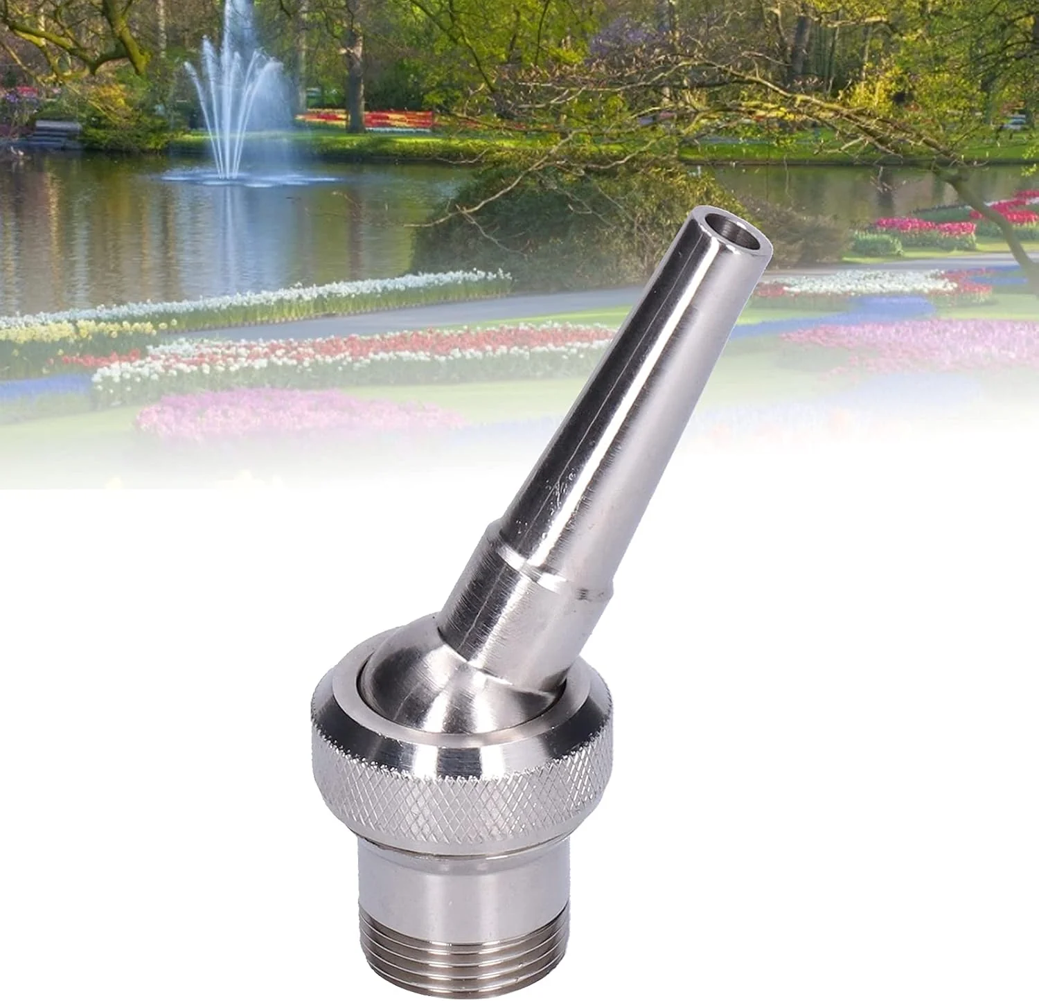 TOPINCN Fountain Nozzle, 304 Stainless Steel Spray Adjustable
