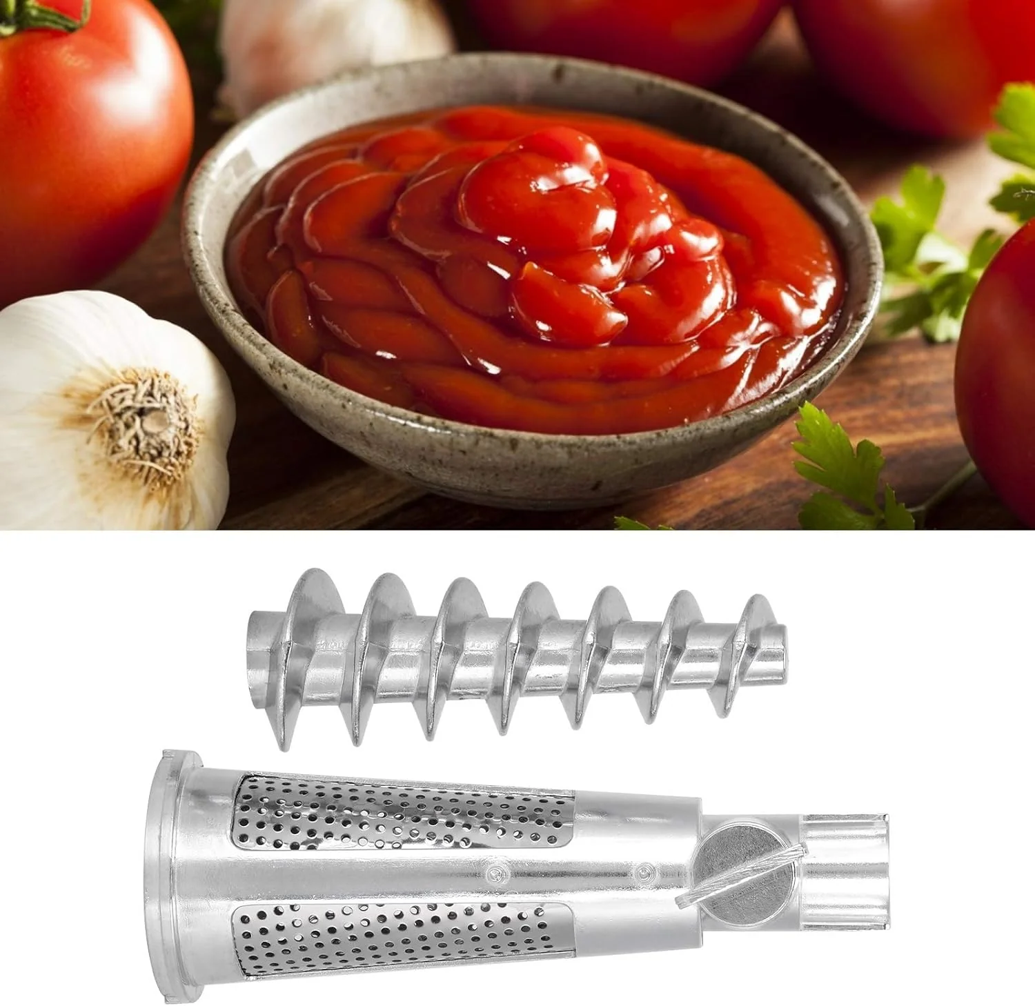 TOPINCN Fruit & Vegetable Strainer Attachment Set, Meat