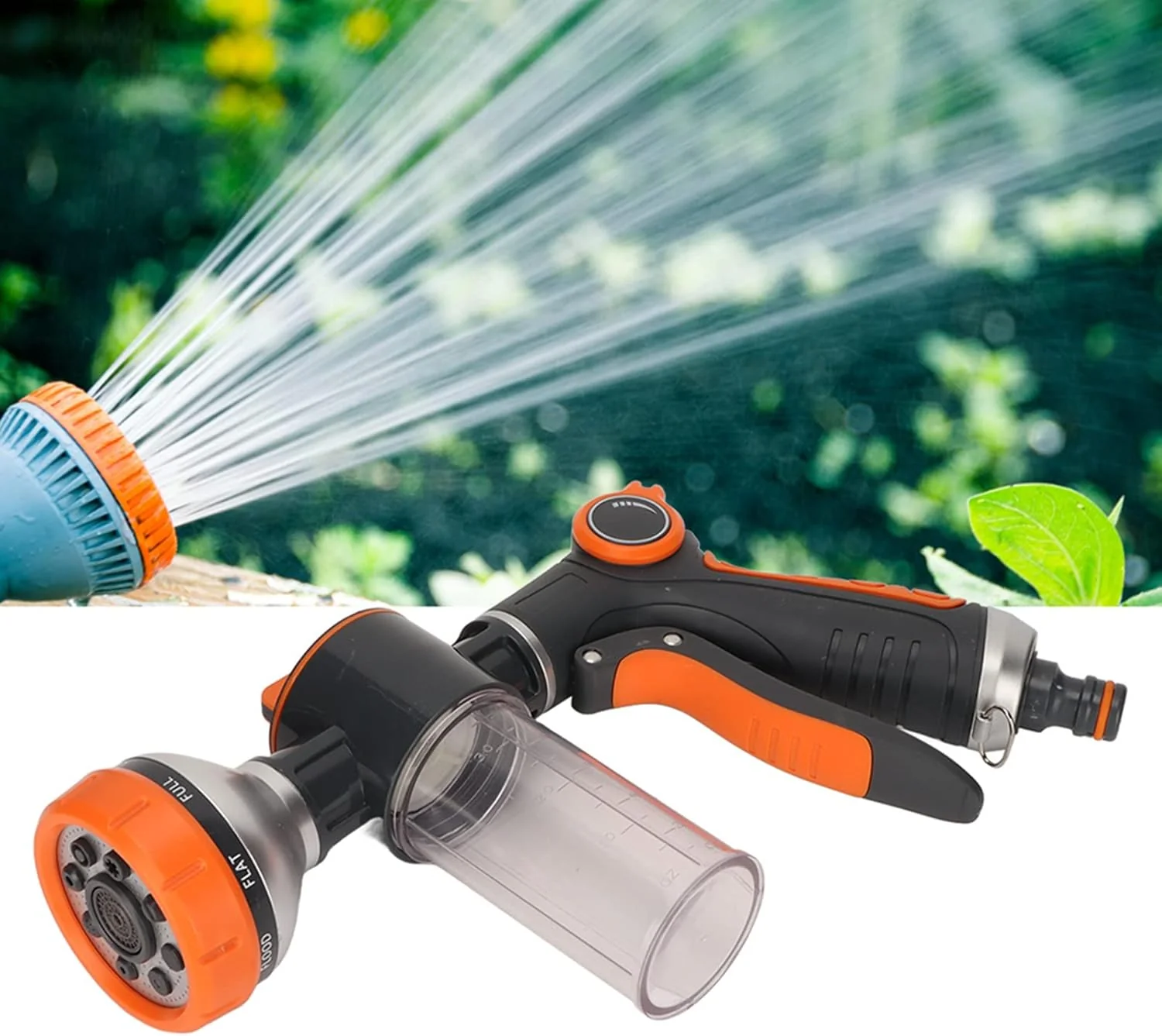 TOPINCN Garden Hose Nozzle Adjustable Hose Spray Nozzle High