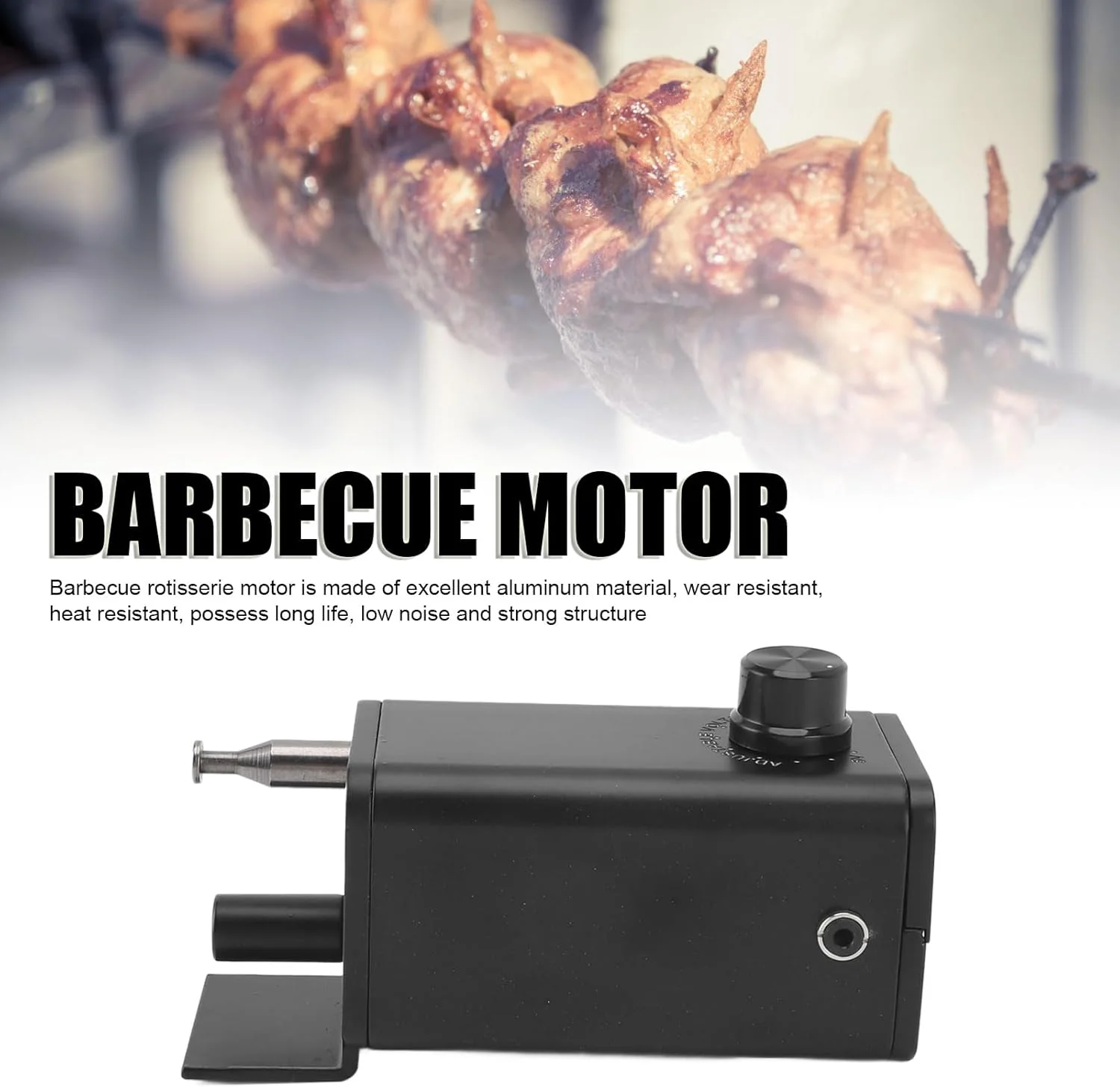 TOPINCN Grill Rotisserie Motor, Portable Barbecue Rotisserie Motor