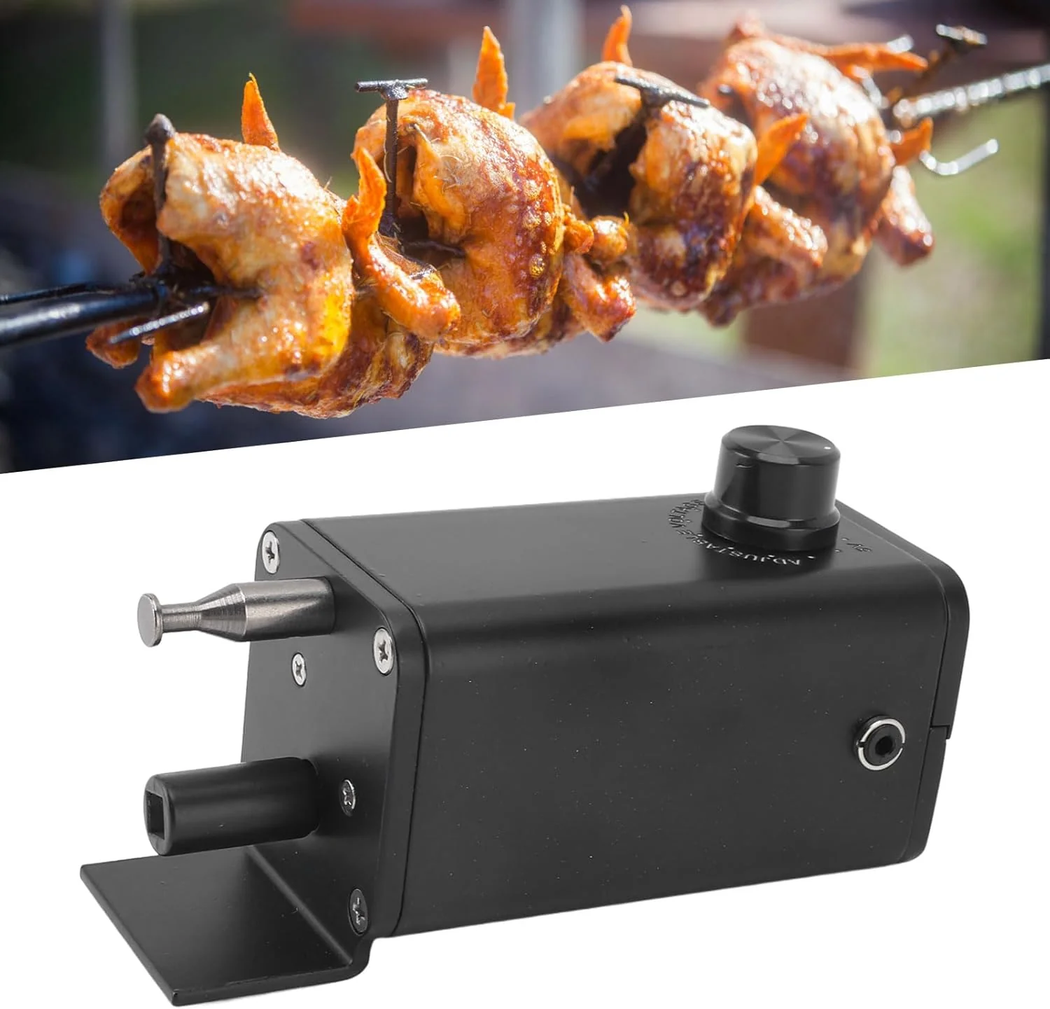 TOPINCN Grill Rotisserie Motor, Portable Barbecue Rotisserie Motor
