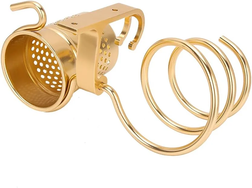 TOPINCN Hair Dryer Holder with Aluminum Storage Holder
