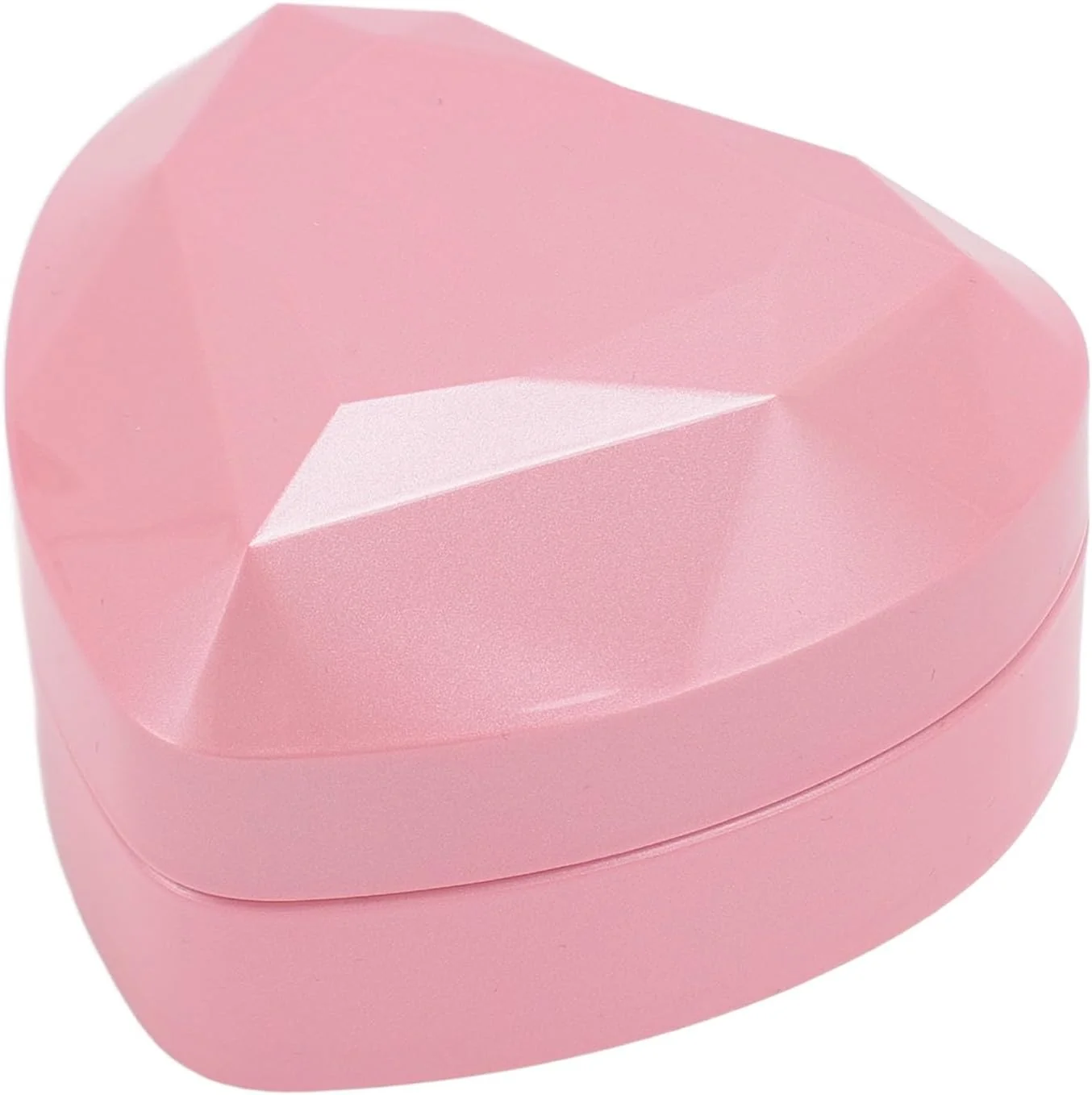 TOPINCN Heart Shaped Necklace Box with LED Lights