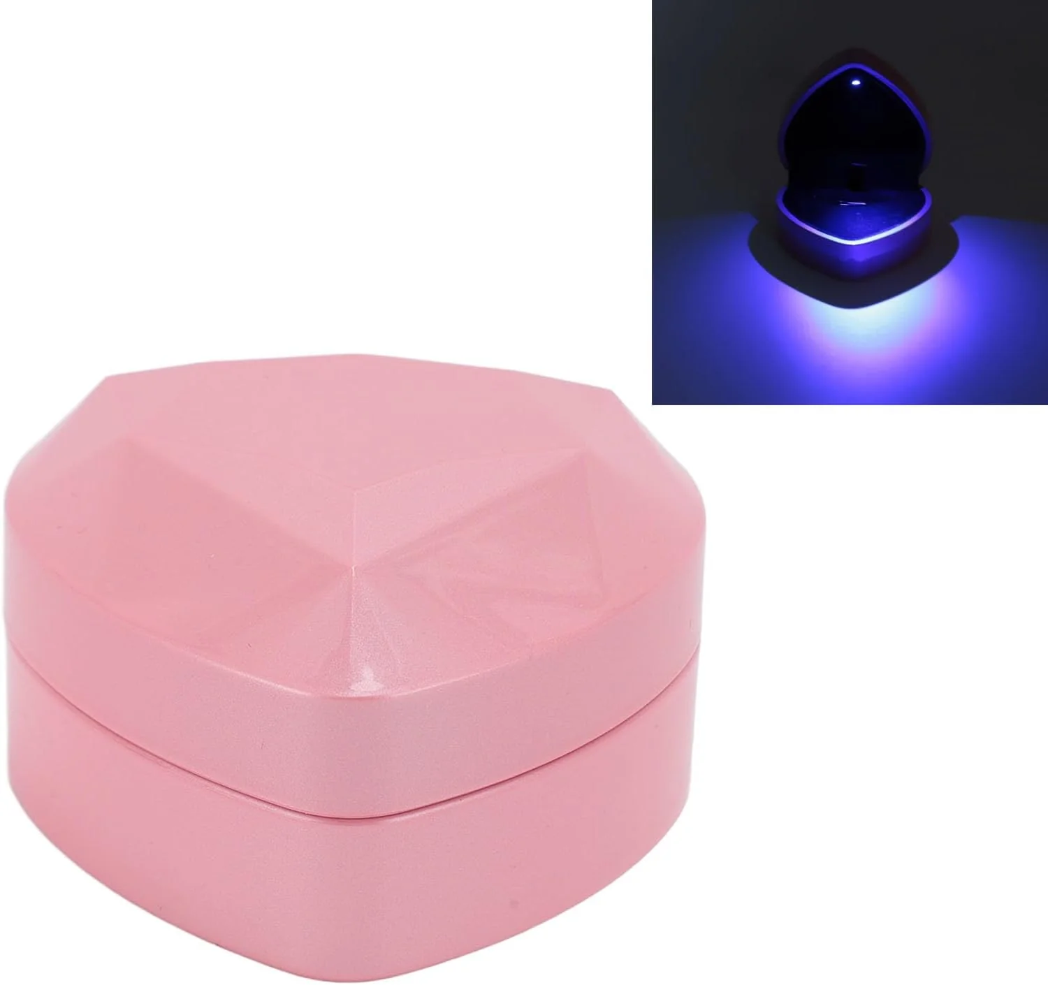 TOPINCN Heart Shaped Necklace Box with LED Lights