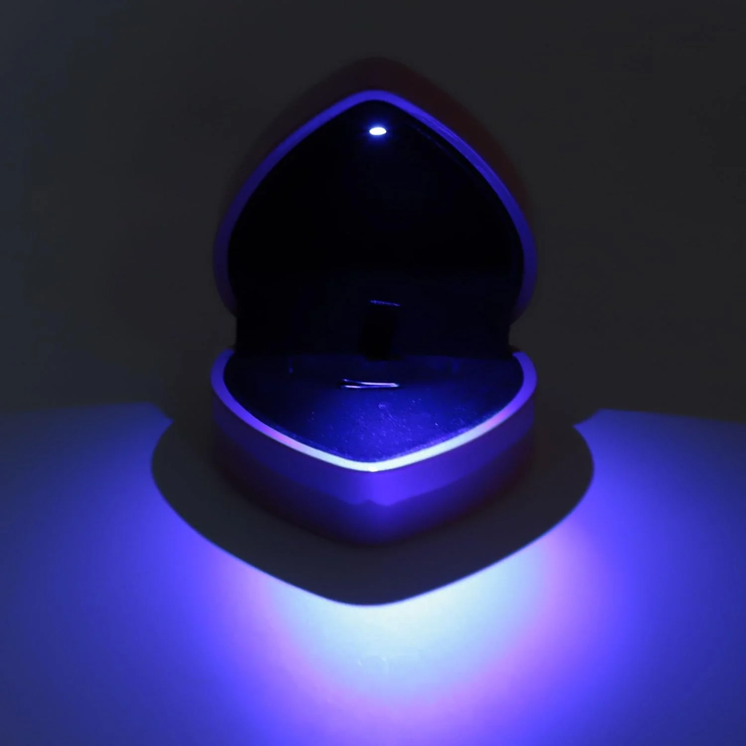 TOPINCN Heart Shaped Necklace Box with LED Lights