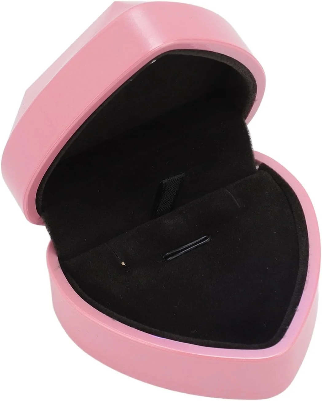 TOPINCN Heart Shaped Necklace Box with LED Lights