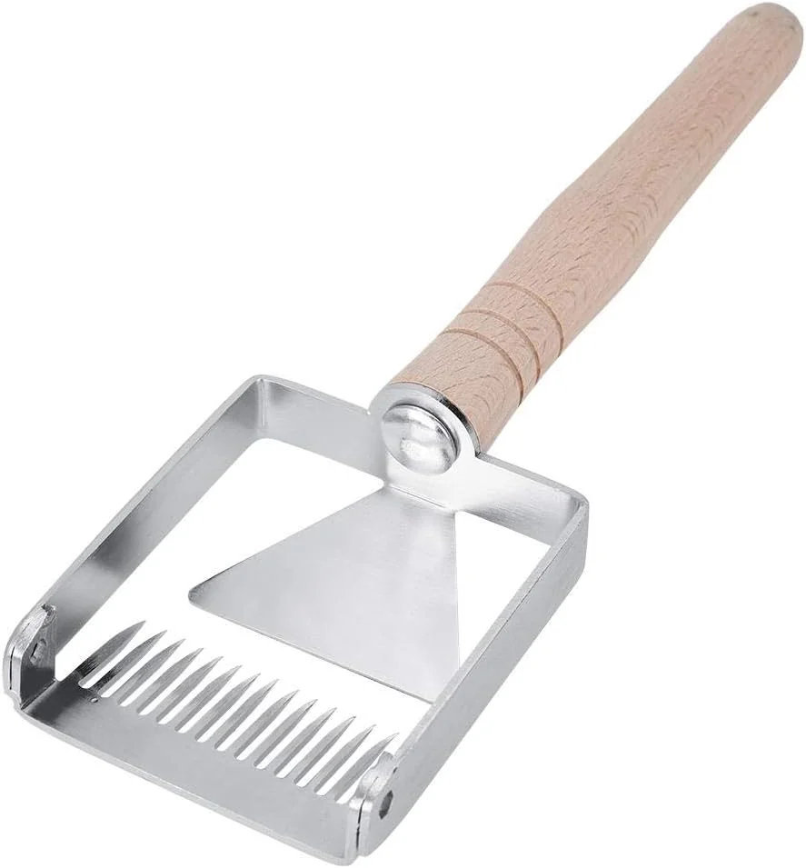TOPINCN Honey Uncapping Scraper Stainless Steel Honeycomb Honey