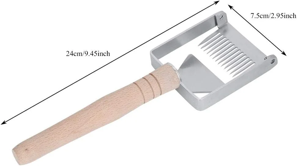 TOPINCN Honey Uncapping Scraper Stainless Steel Honeycomb Honey