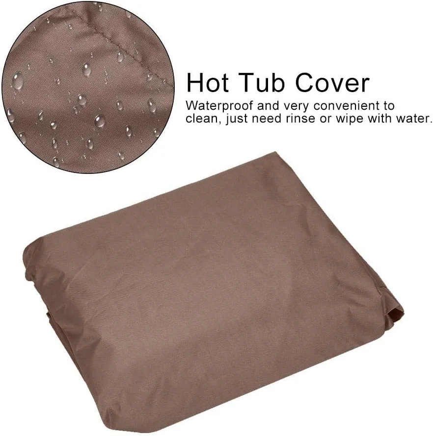 TOPINCN Hot Tub Cover Waterproof SPA Hard Cover