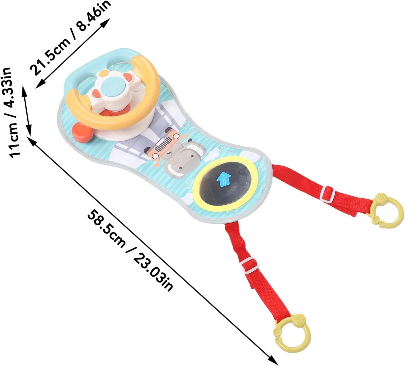 TOPINCN Infant Steering Wheel Toy Car Wheel Baby