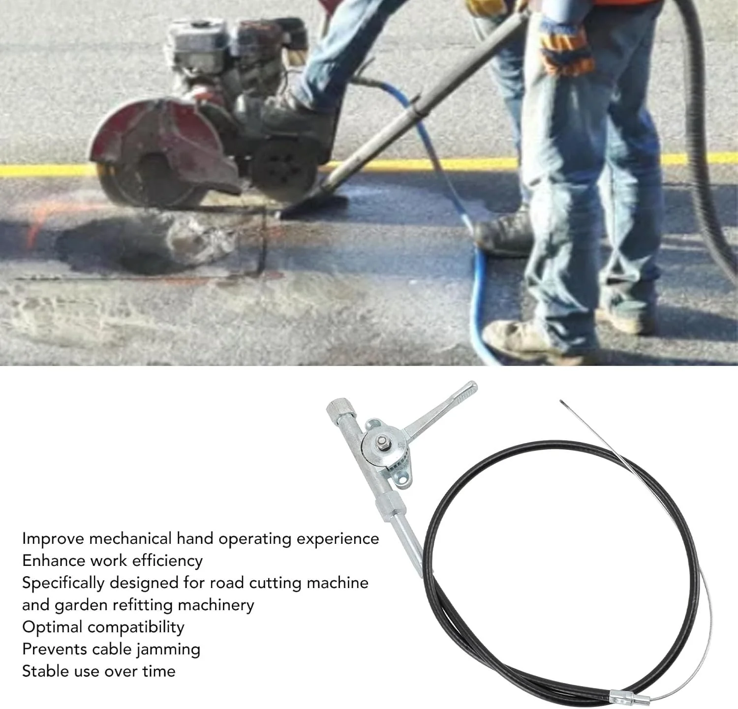 TOPINCN Lawn Mower Throttle Cable for 56035-046 Steel