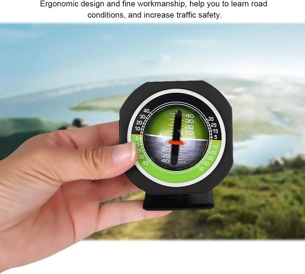 TOPINCN LED Car Inclinometer, Outdoor Slope Meter Tilt